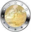 2 Euro 2025 Malta MDINA Maltese Walled Cities  Coin Card