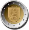 2 Euro Coloured Coin Faisal I -