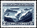 Liechtenstein 1931, 1 and 2 Fr. Zeppelin, mint never hinged, Michel 700.- -