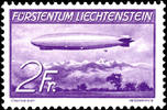 Liechtenstein 1936, 1 u 2 Fr. Zeppelin, mint never hinged, complete, Michel 260.- -