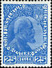 Liechtenstein 5 Mark 1912, green - 15 Mark medium ultramarine, unused, Michel 525.- -