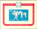 Schweiz 1951, souvenir sheets issue national stamp exhibition LUNABA, Lucerne, in perfect condition mint never hinged, Michel 260.- -