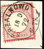 Preußen Nachverwendungen  STRZALKOWO 18 9 72  - K1, OPD Posen, klar und vollständig auf Kabinett-Briefstück 1 Gr. kleiner Schild   Briefstück