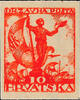Jugoslawien 10 F. Postal stamps imperforated, unused without gum, as issued, photo expertize Zrinjscak BPP -