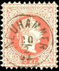 Österreich Stempel NEUHAMMER 20 / 2 81 (Bohemia), thimble cancel complete centric clear on 5 Kr. Franz Joseph, Klein no. 3250 a, 35 points -