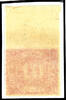 Preußen 10 Silbergroschen 10 silver dark rose red, upper margin copy, perfectly mint never hinged, photo certificate copy Flemming BPP for former unit, M -