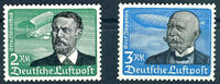 Deutsches Reich 2 Mark and 3 Mark airmail 1934, each mint never hinged, Michel 350.- -