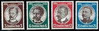 Deutsches Reich 3 Pfg to 25 Pfg. Colonial researcher, mint never hinged, Michel 190,- -