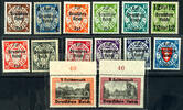 Deutsches Reich 14 Werte 3 Pfg. To 2 Mk., Gdansk departure, values with upper margin, 14 values mint never hinged, Michel 220.- -