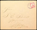 Deutsch-Südwest-Afrika Stempel 10 Pf OMARURU 28 / 10 09, clear on cover . Imperial yacht to Erford -