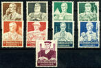 Deutsches Reich 3 Pfennig to 40 penny Occupation state, complete set with 9 values, mint never hinged, faultless condition, 40 penny signed Schlegel BPP, -
