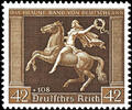 Deutsches Reich 42 Pfg Brown Ribbon, perfectly mint never hinged, unsigned, Michel 150.- -