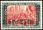 Deutsche Post in Marokko 5 Mark 6 Pes. 25 Cts. On German Reich, paper watermarked, mint never hinged, faultless condition, Michel 420.- -