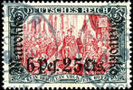Deutsche Post in Marokko 5 Mark with overprint Morocco 6 Pes. 25 cts, used, impeccable, Michel 420.- -