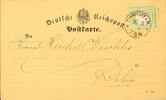 Deutsches Reich 1 Kr. Green large shield as properly franked single franking on local postcard from FRANKFURT A. M. N1 30.12.73, card at the b -