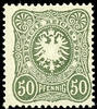 Deutsches Reich 50 Pfennig dark olive, late issue, mint never hinged, very fine, expertized Wiegand BPP, Michel 100.- -