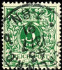 Deutsches Reich 5 Pfennig crown / eagle, dark yellowish green, used, very fine, expertized Zenker BPP, Michel 300.- -