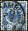Deutsches Reich Krone 20 Pfg / eagle bright ultramarin, neat cancelled, expertized Zenker BPP, Michel 90.- -