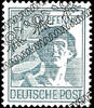 Bizone 12 Pfg worker with ribbon type overprint, variety diagonally overprint, impeccable mint never hinged, expertized Schlegel BPP, -