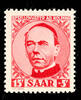 Saargebiet  15 Fr. Adolf Kolping, plate flaw I 'GFELLENVATER', perfectly... 29,00 EUR  Excl. 5,50 EUR Verzending