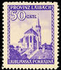 Laibach  50 C violet with plate flaw 'telegraph wires' perfectly mint ne... 45,00 EUR  Excl. 5,50 EUR Verzending