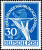 Berlin 30 Pfg monetary reform vitims with plate flaw additional vertical hatching stroke in patera, mint never hinged extremely fine -