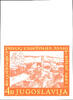 Jugoslawien 4 Din. Avnoj imperforated from upper margin, mint never hinged, sound -