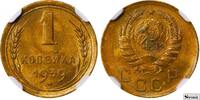 USSR 1 Kopeck 1939 Soviet Union, 1 Kopeck, 1939 year, NGC, MS 64 MS 64 59,00 EUR  Excl. 10,00 EUR Verzending