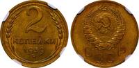USSR 2 Kopecks 1939 Soviet Union, 2 Kopecks, 1939 year, NGC, MS 64 MS 64 100,00 EUR  Excl. 10,00 EUR Verzending