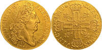 Frankreich Louis XIV (1643-1715)   au soleil Lyon Double Louis d or 1710 