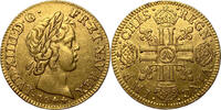 Frankreich Louis XIV (1643-1715) Louis d'or à la mèche courte Paris -