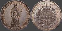 Weltmünzen République de San Marin 5 Lire 1898 Etat:vz / KM 6