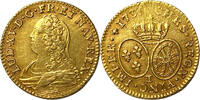 Frankreich Louis XV  Louis d or aux lunettes 173(3) Nantes  1715-1774 