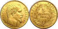Frankreich 5 francs Second Empire Napoléon III (1852-1870) or petit module -