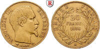 France 20 Francs Napoleon III, 1852-1870, Gold, 6,45 g -