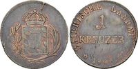 Bayern Für Tirol, CU-Kreuzer 1 Maximilian I. Joseph 1806-1825. -
