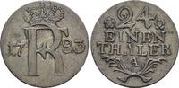 Brandenburg-Preussen 1/24 Taler 1783 A Friedrich II. 1740-1786, Münzstätte Berlin. VF-EF
