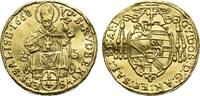 Salzburg-Erzbistum Gold-1/4 Dukat Guidobald Graf von Thun und Hohenstein 1654-1668. -