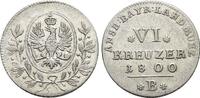 Brandenburg-Preussen Für Ansbach-Bayreuth, 6 Kreuzer 1 Friedrich Wilhelm III. 1797-1840. -