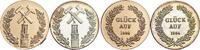 Ausbeute AR-Medaille Jahresmedaillen der Grafschafter Münzfreunde Moers, - Geschichte des Bergbaus -. -