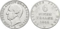 Oldenburg 1/6 Taler Paul Friedrich August 1829-1853. -