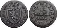 Nassau CU-1/2 Kreuzer Gemeinschaftsprägungen 1800-1860. -