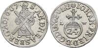 Braunschweig-Lüneburg Ausbeute-1/24 Taler Johann Friedrich 1665-1679. -