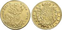 Württemberg Gold-1/4 Karolin 1733 Eberhard Ludwig 1693-1733. EF