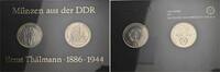 Deutsche Demokratische Republik 2 x 10 Mark 1986 Hartplastik, EF, 1-2