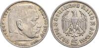 5 Mark 1935  E Drittes Reich  sehr schön - vorzüglich