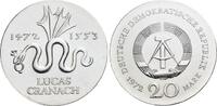 Deutsche Demokratische Republik AR - 20 Mark 1972 A fast Stempelglanz 49,00 EUR  Excl. 7,00 EUR Verzending