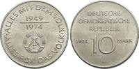 Deutsche Demokratische Republik 10 Mark 1974 A fast Stempelglanz 9,00 EUR  Excl. 7,00 EUR Verzending