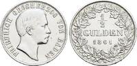Baden-Durlach 1/2 Gulden 1861 Friedrich I. 1852-1907. Leicht berieben, f... 115,00 EUR  Excl. 10,00 EUR Verzending