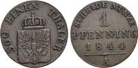 Brandenburg-Preussen CU-Pfennig 1844 A Friedrich Wilhelm IV. 1840-1861. ... 39,00 EUR  Excl. 10,00 EUR Verzending